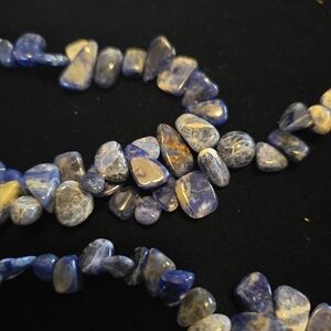 Sodalite-blue stone Candian Lapis Stone necklace